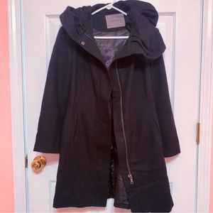 Black Zara wool coat